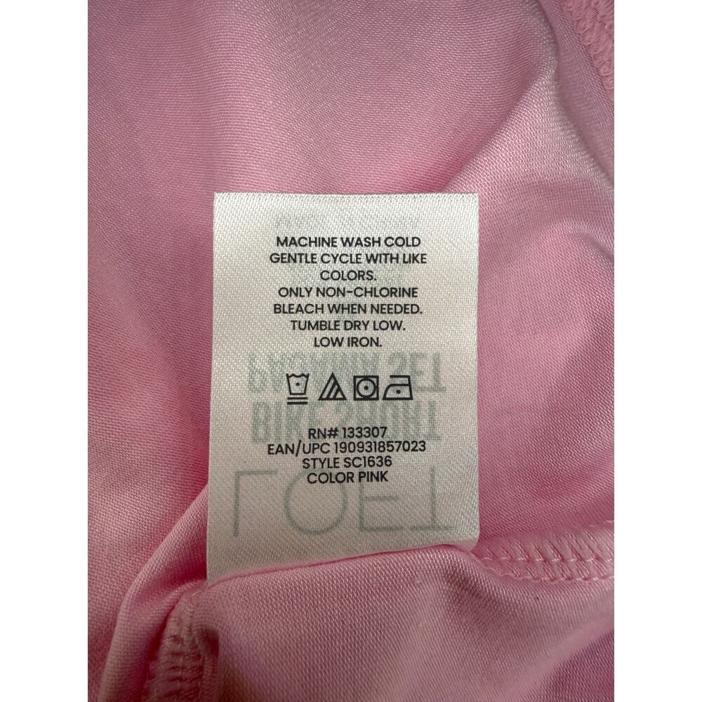 Women’s XL LOFT Pink Bike Short Pajama Set - Picture 6 of 9